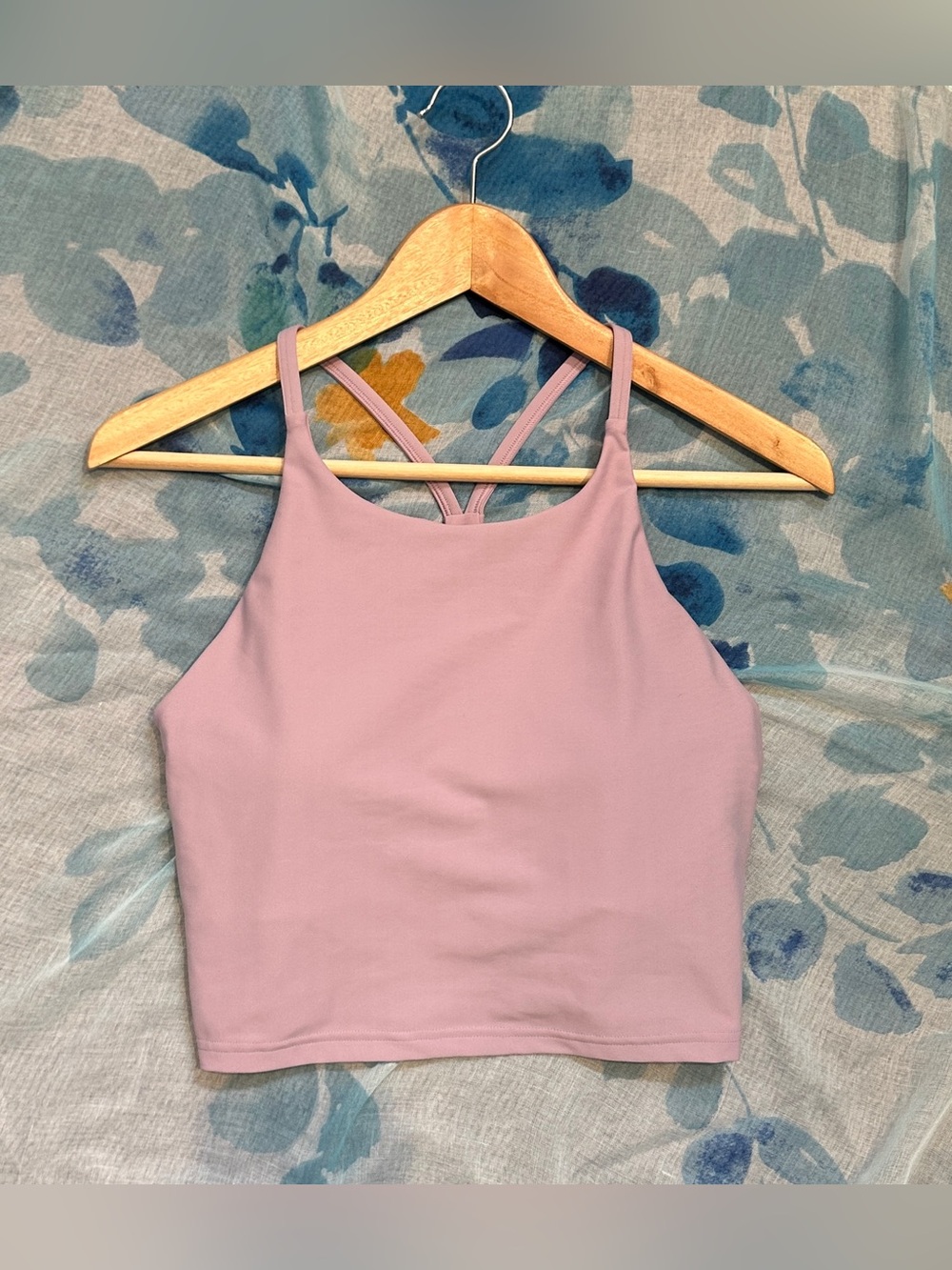 Old Navy Mauve Purple Cropped Tank Top with Strappy Back